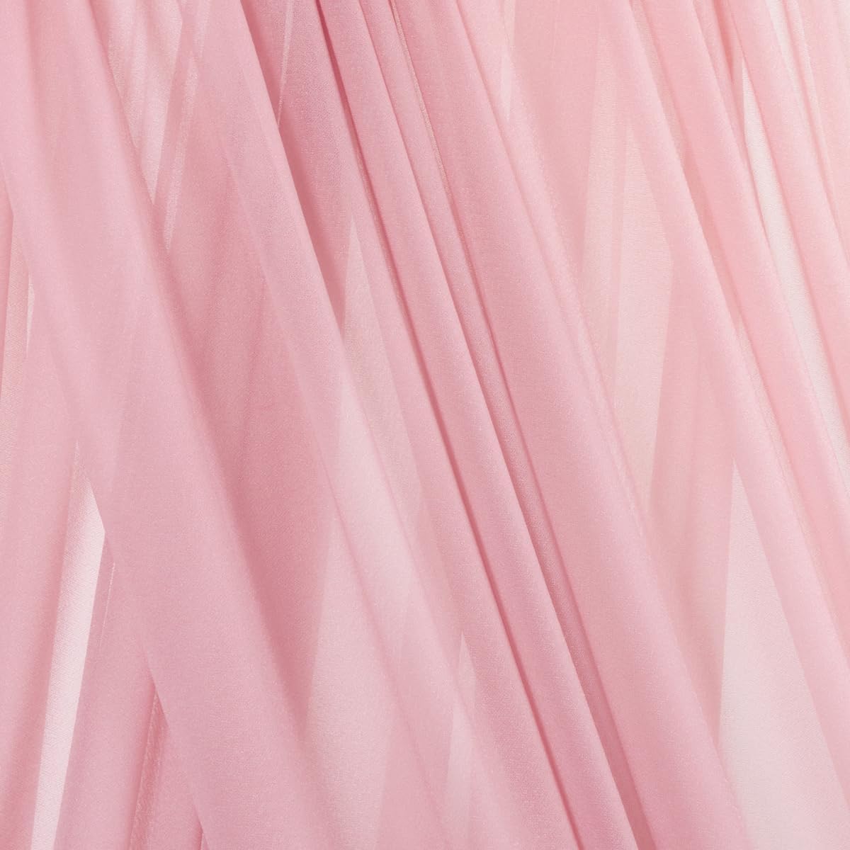 Dusty Rose Elegant Arch Draping Fabric 2 Panels Outdoor 29" × 20Ft Sheer Chiffon Curtain Drapes for