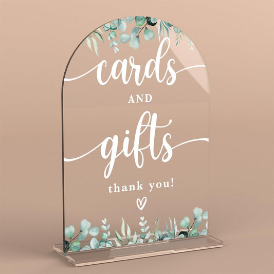 Acrylic Wedding Sign Cards and Gifts Signs Ceremony Modern Calligraphy Arch Acrylic Table Top Signs