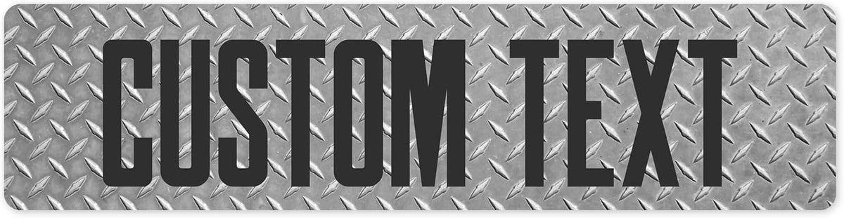 Custom Sign, Custom Street Sign, 11 Font Colors, 13 Font Styles, 4 Hole Options, 22 Sizes, 3x12