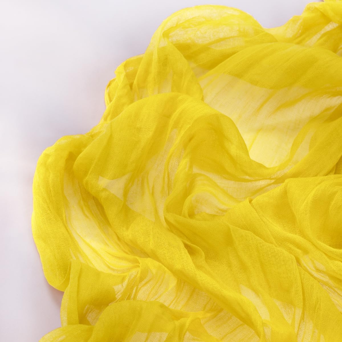 Lemon Yellow Cheesecloth Table Runner 4 Pack Fall Table Runners Boho Gauze 120 Inches Yellow Cheese