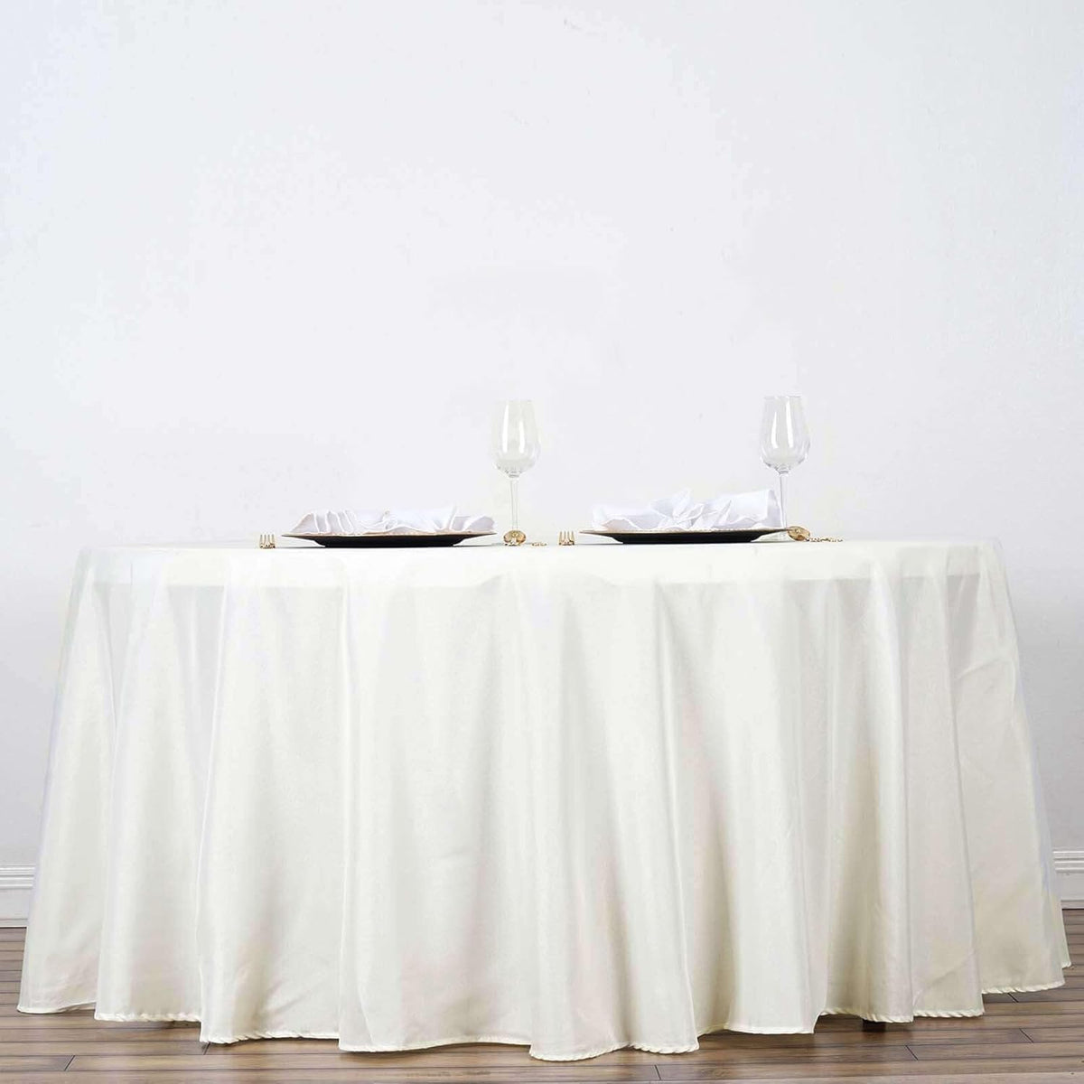 Efavormart Round Tablecloth, 120 Inch Stain & Wrinkle Resistant Washable Table Cloth, Decorative