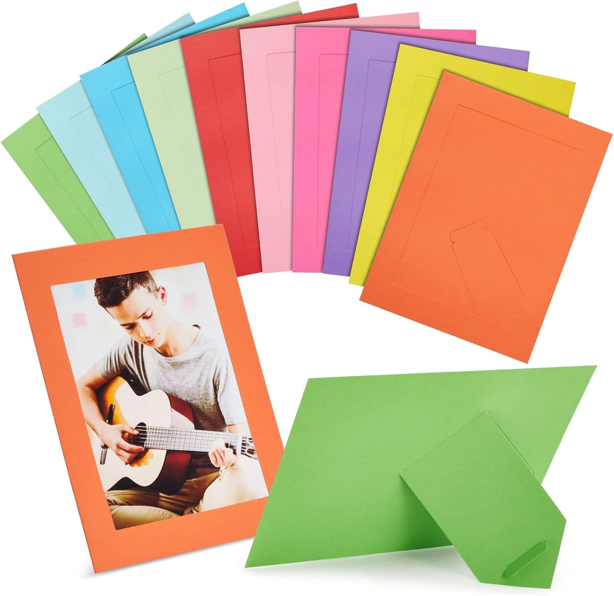 Juvale Picture Frame Craft Kit - 5x7 in, 30-Piece Multi-Color Set - Paper & Cardboard DIY Picture