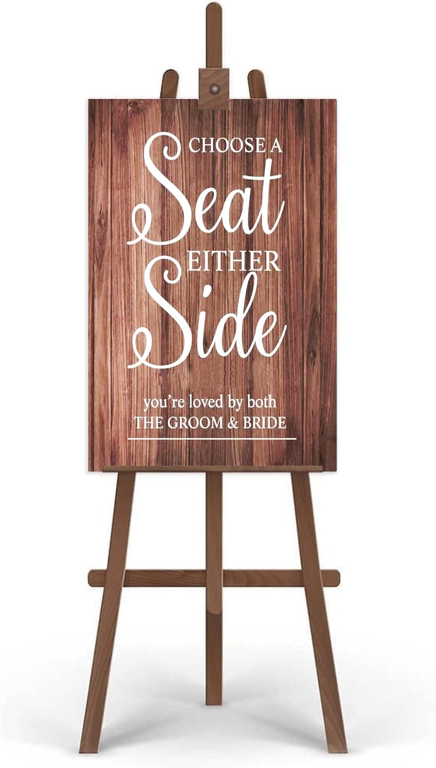 Rustic Wooden Signs Choose A Seat Not A Side Welcome Wedding Sign Wall Art Decor Kitchen Cafe Pub