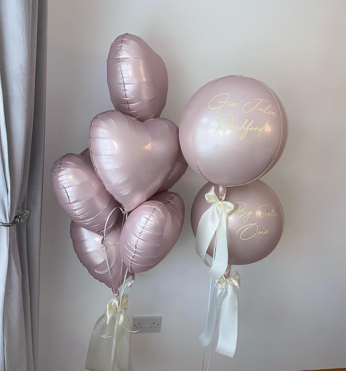 Baby Pink Heart Balloons,12Pcs Pink Heart Shaped Foil Balloons,18Inch Pastel Pink Helium Polyester