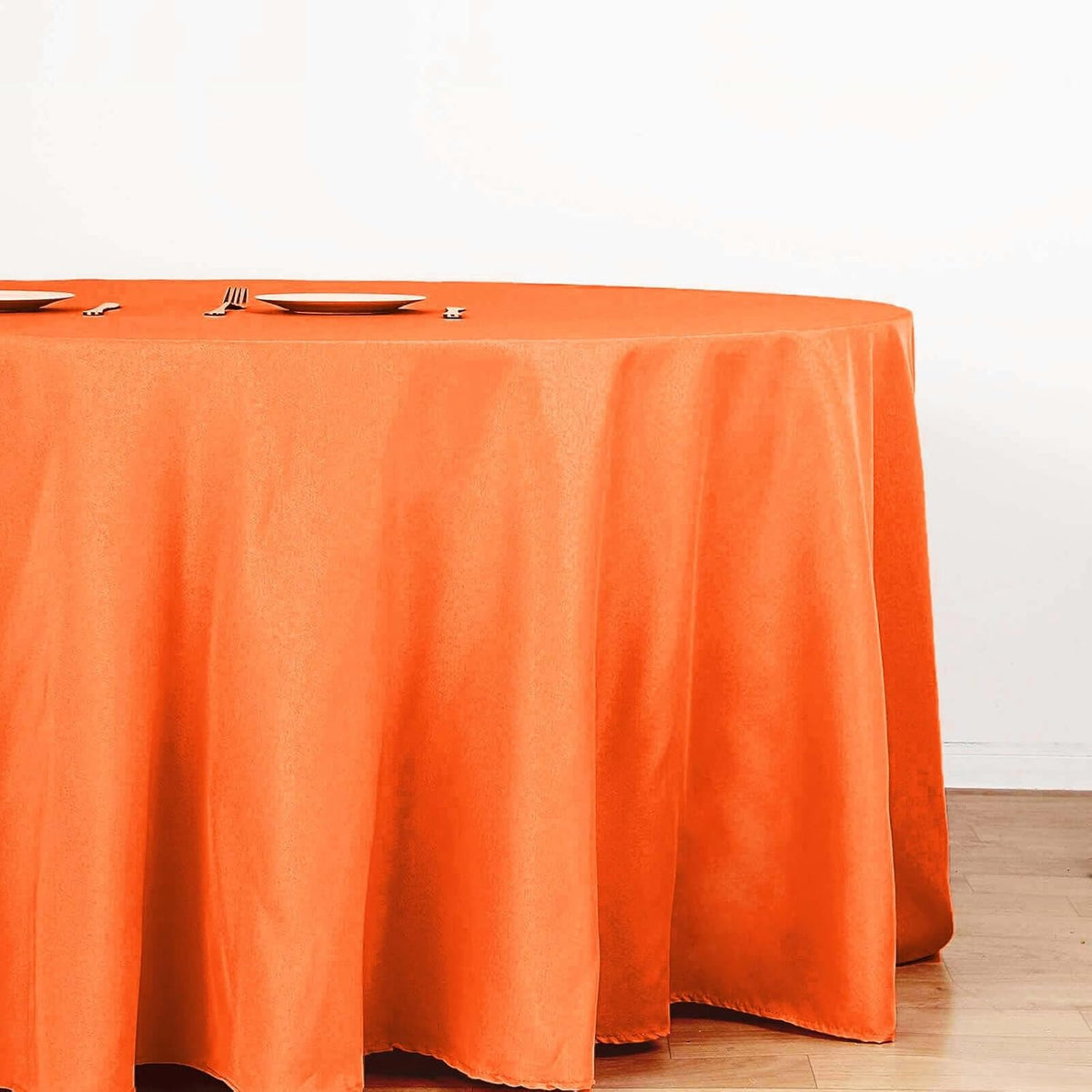 Efavormart Round Tablecloth, 132 Inch Stain & Wrinkle Resistant Washable Table Cloth, Decorative
