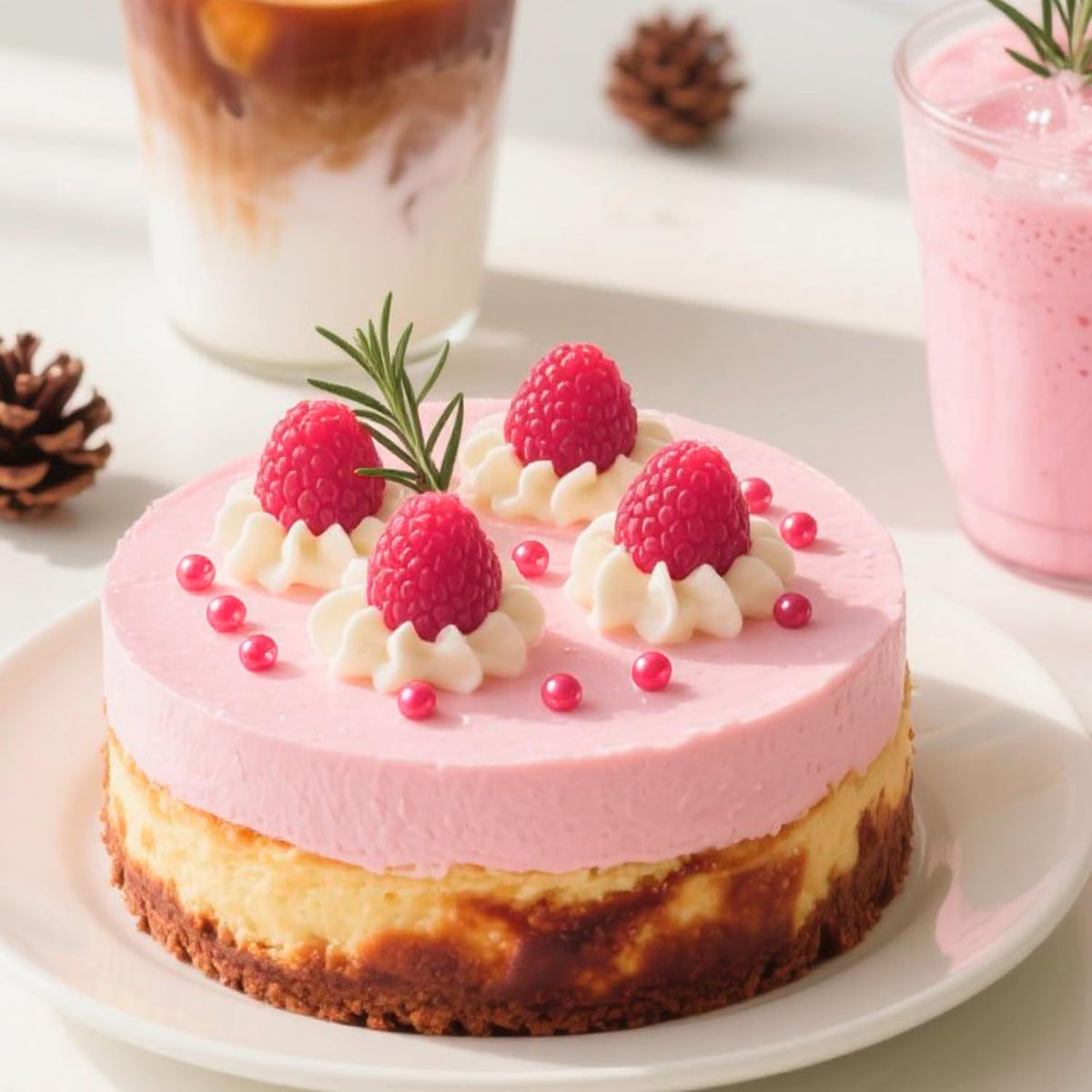 Deep Pink Pearl Sprinkles, Edible Candy Sugar Pearls, 150g/5.29oz, Pink Sprinkles for Cake