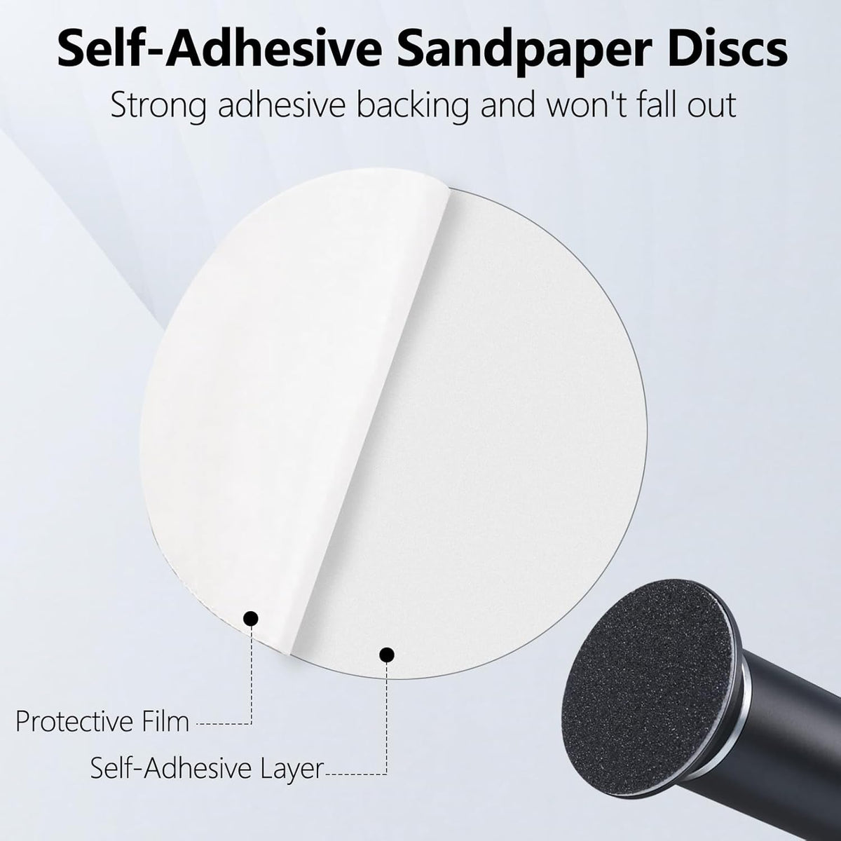 60 Pcs Replaceable Sandpaper Refill Discs for Electric Foot File Callus Remover Foot Care Dead Skin