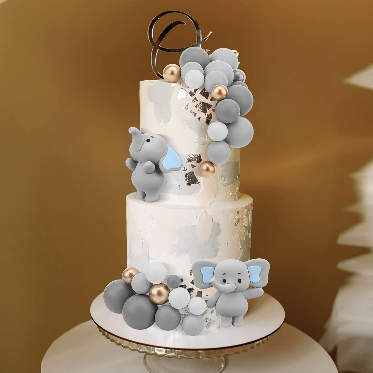 108 Pcs Balls Cake Topper DIY Cupcake Insert Foam Balloons for Cake Baking Wedding Anniversary