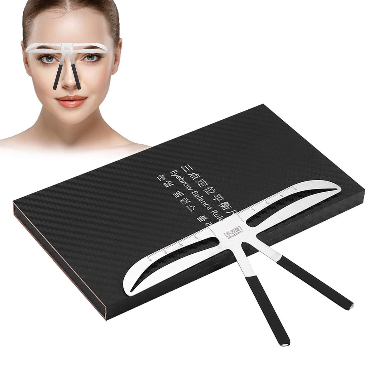 Eyebrow Ruler, 4 Types Eyebrow Stamp Stencil Kit Permanent Eyebrow Ruler Eyebrow Stencils Eyebrows