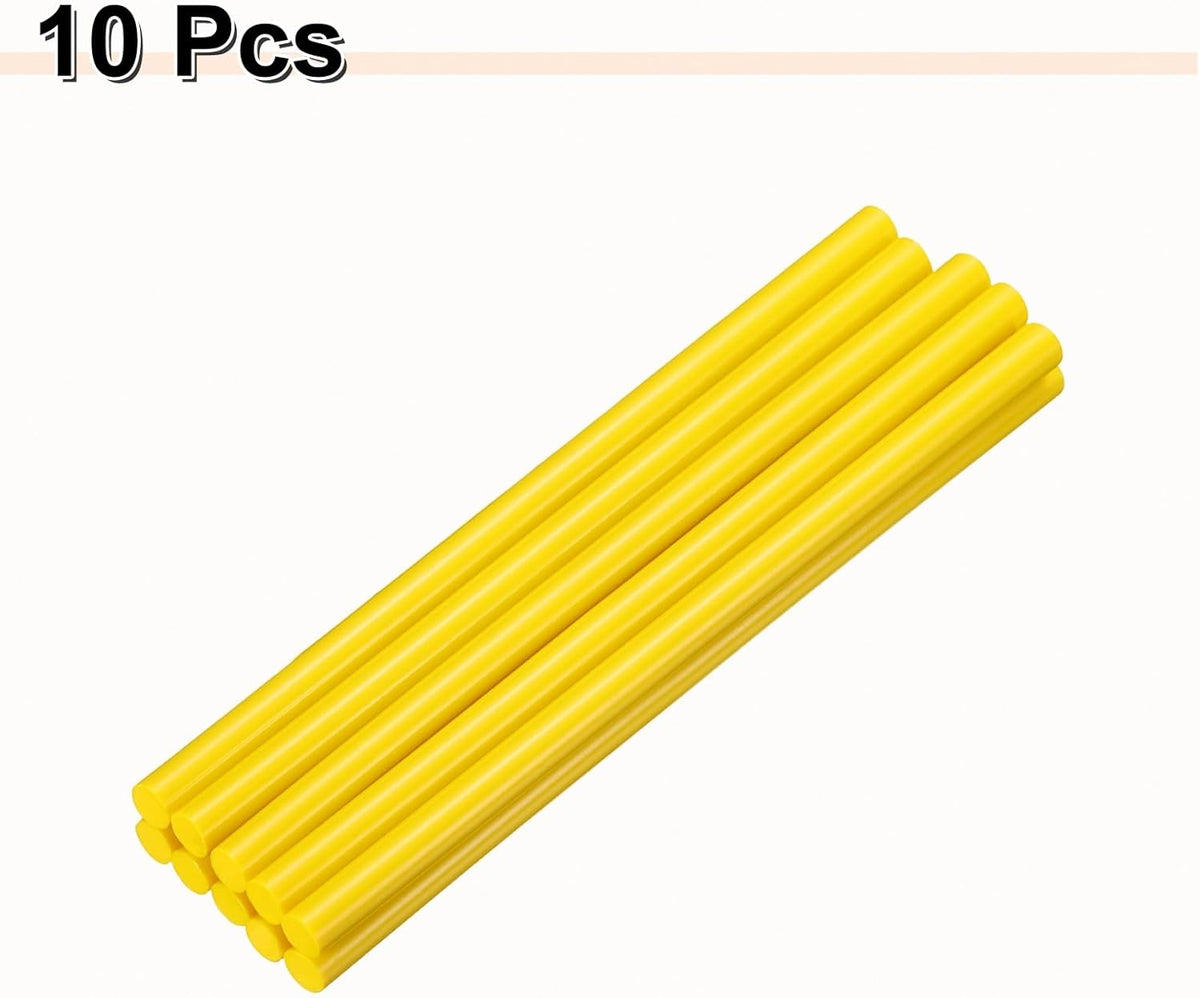 HARFINGTON 10pcs Hot Glue Sticks 0.43" Dia x 9.84" Long EVA Mini Hot Melt Adhesive Glue Stick for