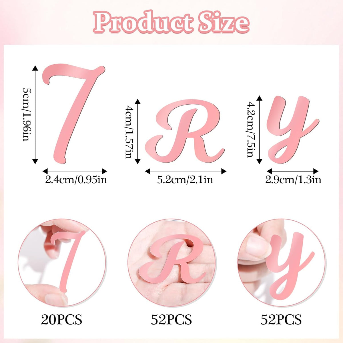 126 PCS Custom Name Cake Topper Acrylic Letters DIY Personalized A-Z & 0-9 Number Alphabet Cake