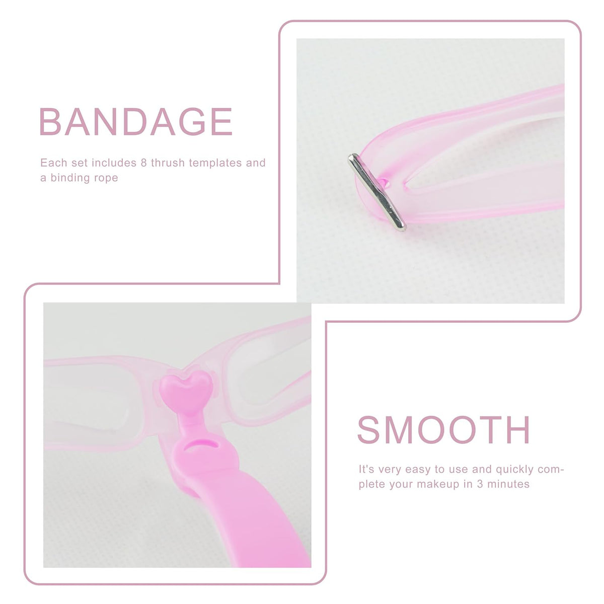 8-Style Eyebrow Shaping Kit, Eyebrow Stencils, Washable Reusable Drawing Guide Card with Handle and