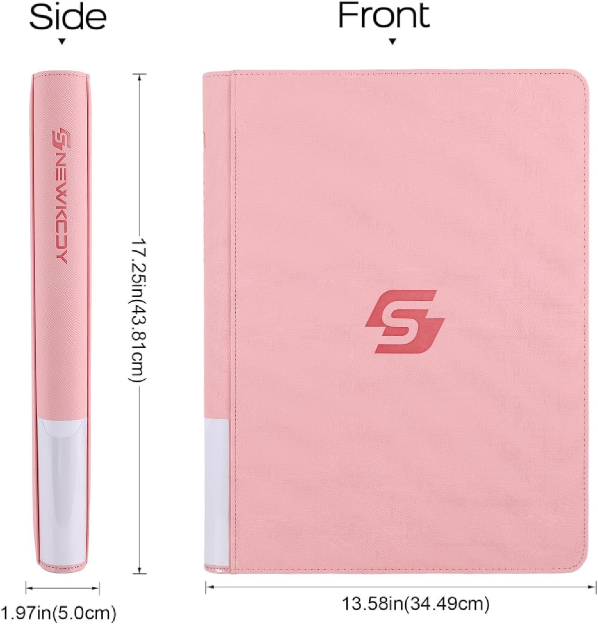 Snekdy premium 1024-pocket trading card binder, 16-pocket cards album, waterproof PU-leather Cover