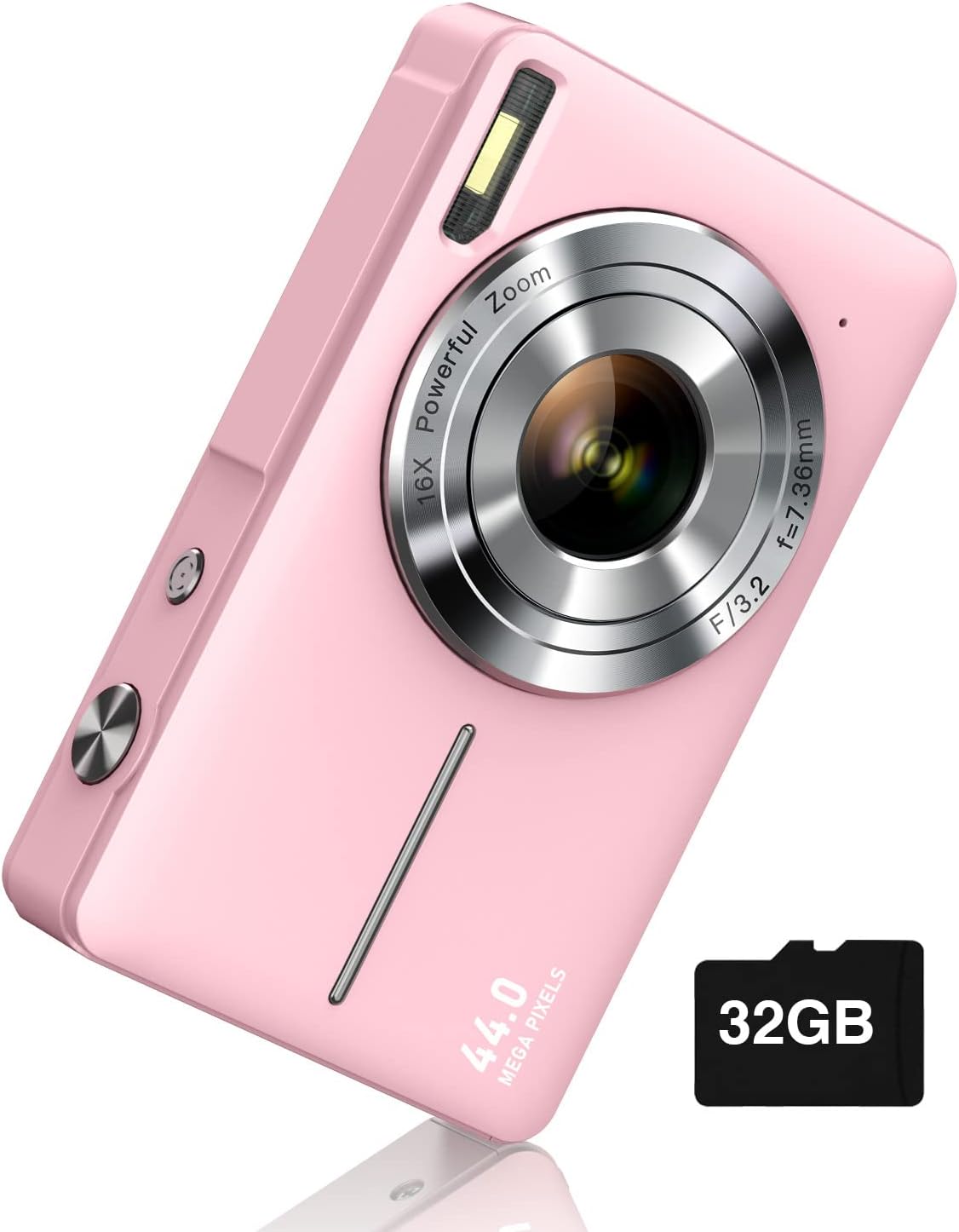 Digital Camera, FHD 1080P Digital Point and Shoot Camera with 16X Zoom Anti Shake, Compact Small