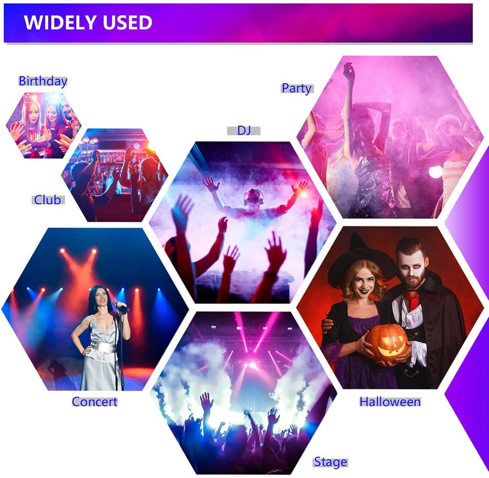 Smoke Gun for Party, 1500W Handheld Fog Machine Cannon with Color - Changing Lights, Perfect for