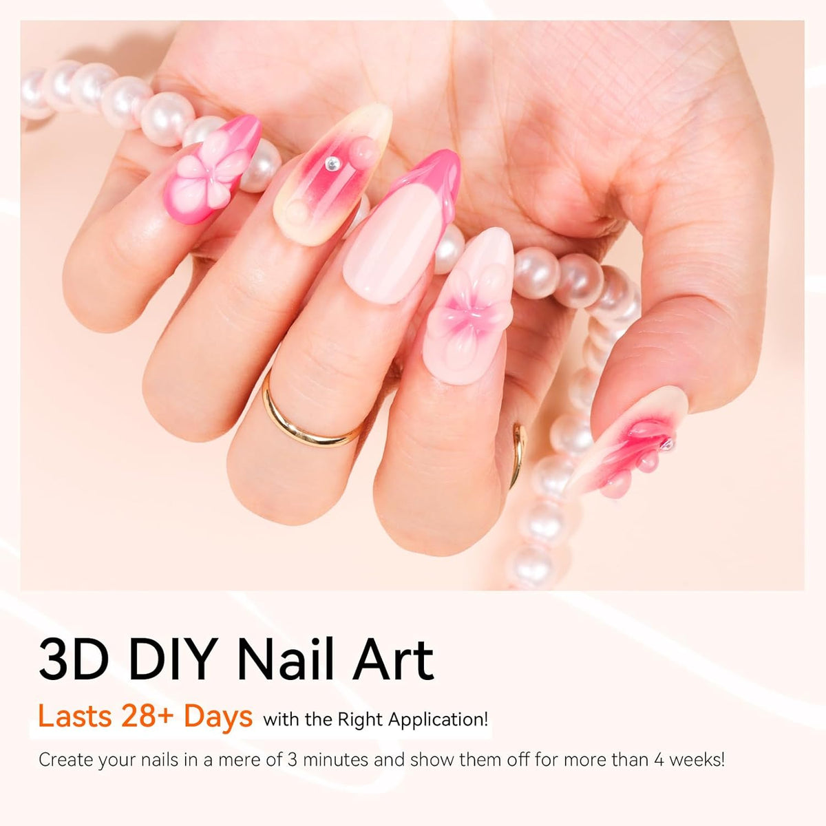 Makartt 3D Gel Nail Art, Sculpting Gel Glue for Drawing, Molding, Sculpture, Gems and Decoration