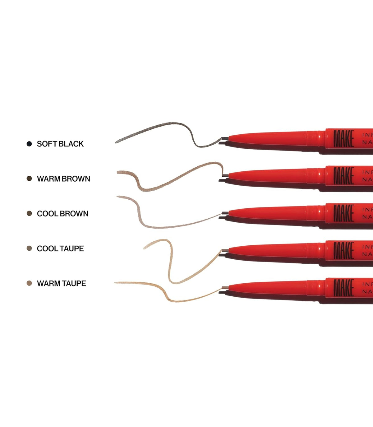 MAKE Beauty Nano Brow, Micro Eyebrow Pencil. Long-Lasting Smudgeproof Eye Brow Makeup for Hairlike