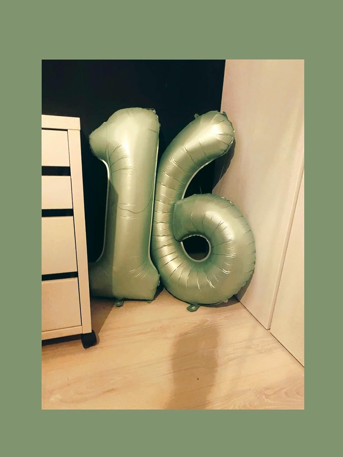 40 Inch Big Sage Green 9 Balloon Number, Jumbo Giant Happy 9th 19 29 39 49 99 Birthday Party