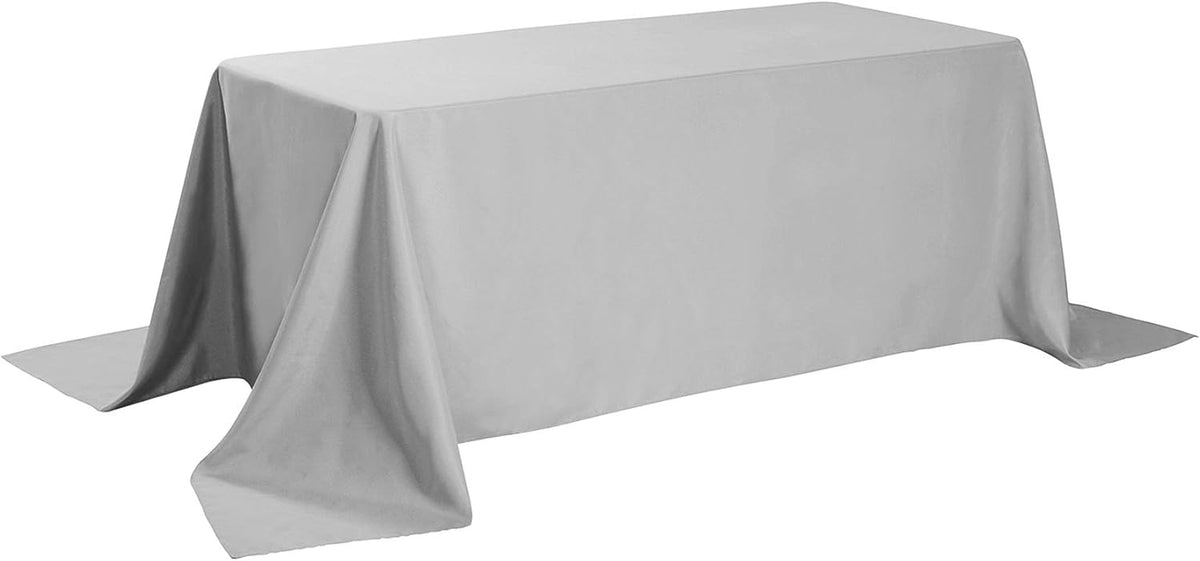 Rectangle Tablecloth 90x132 inch Washable Polyester Fabric Table Cloth for Wedding Party Dining
