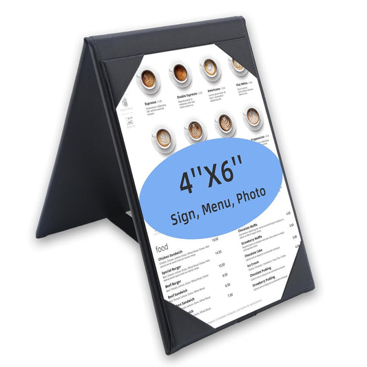 Menu Covers - Set of 10 Double-Sided Table Tent Cards for Restaurant, Dinner Party, and Bar Menus