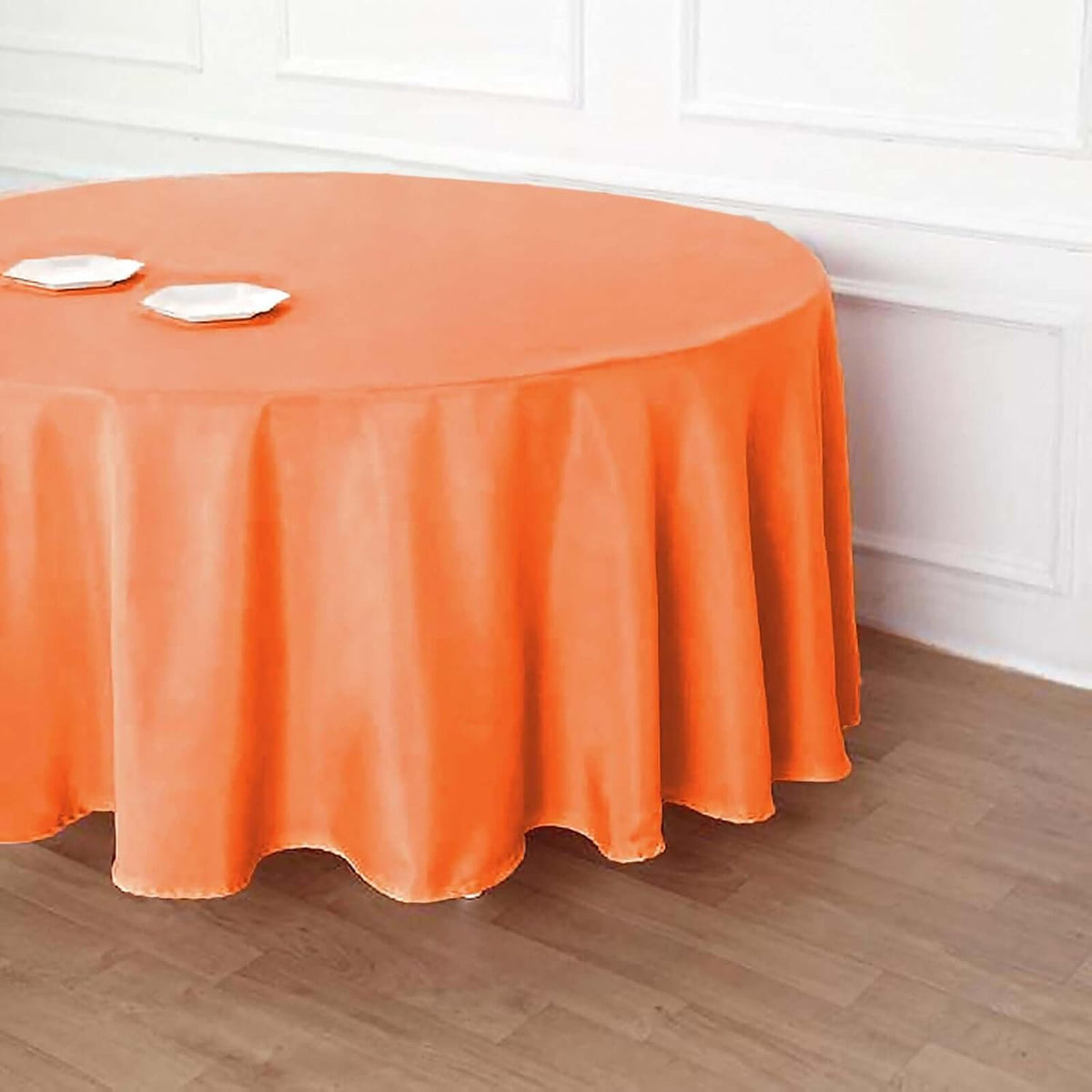 Efavormart Round Tablecloth, 120 Inch Stain & Wrinkle Resistant Washable Table Cloth, Decorative