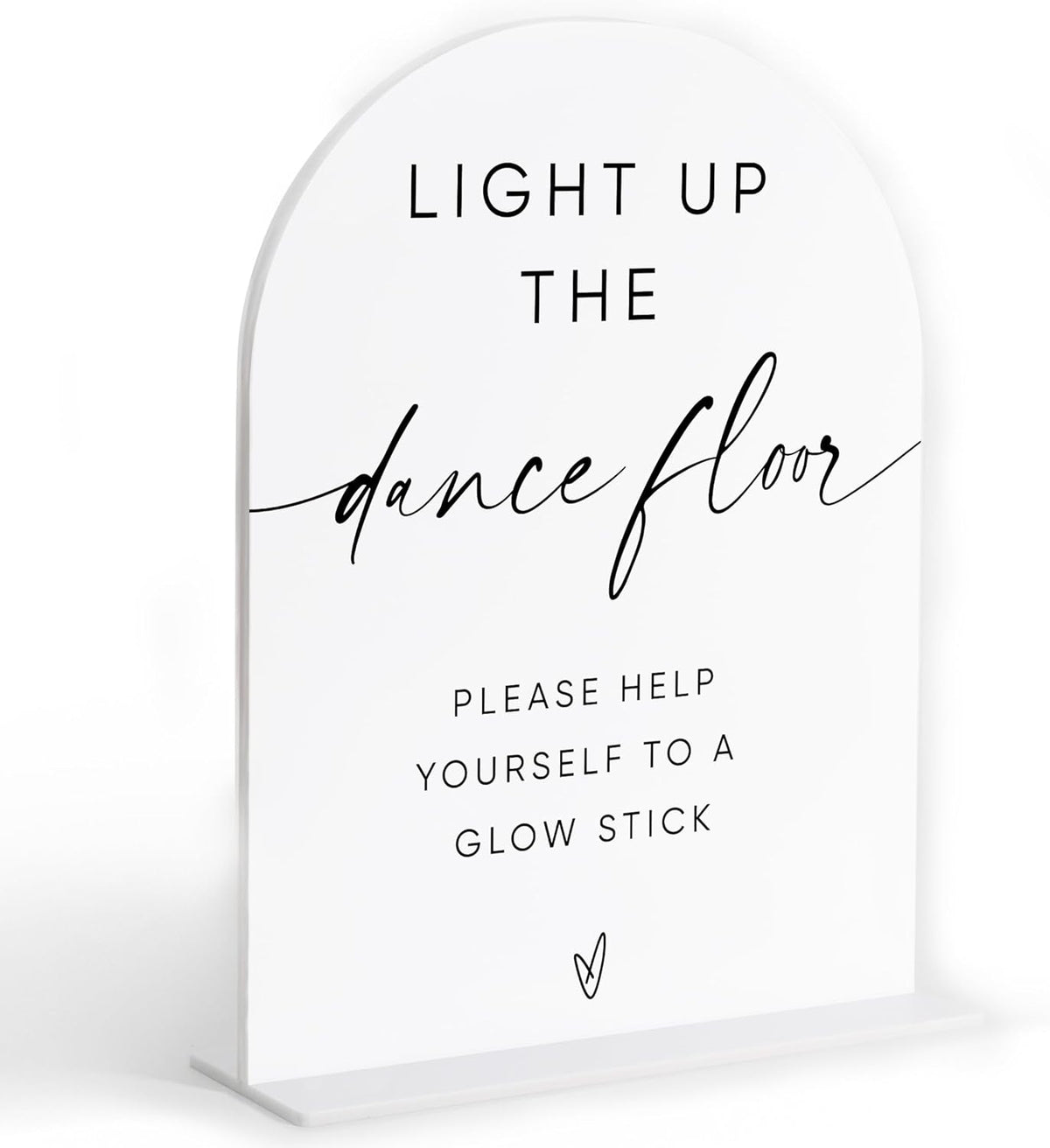 Let Love Glow Sign Wedding, White Arch Acrylic Sign, Wedding Dance Floor Props, Bridal Shower