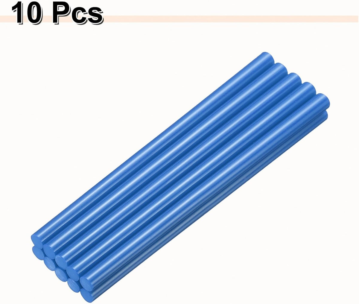 HARFINGTON 10pcs Hot Glue Sticks 0.43" Dia x 9.84" Long EVA Mini Hot Melt Adhesive Glue Stick for