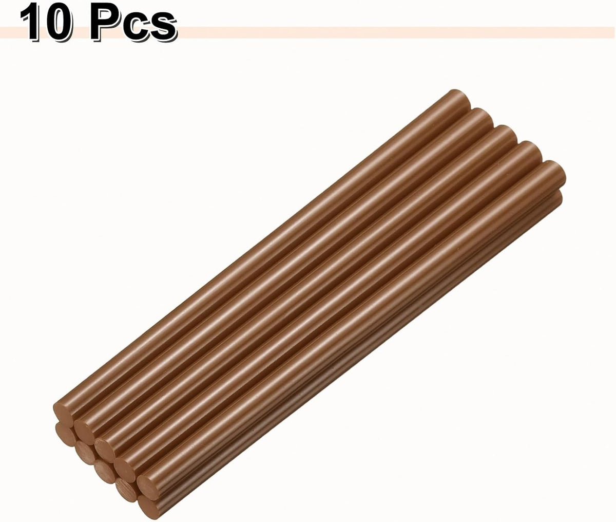 HARFINGTON 10pcs Hot Glue Sticks 0.43" Dia x 9.84" Long EVA Mini Hot Melt Adhesive Glue Stick for