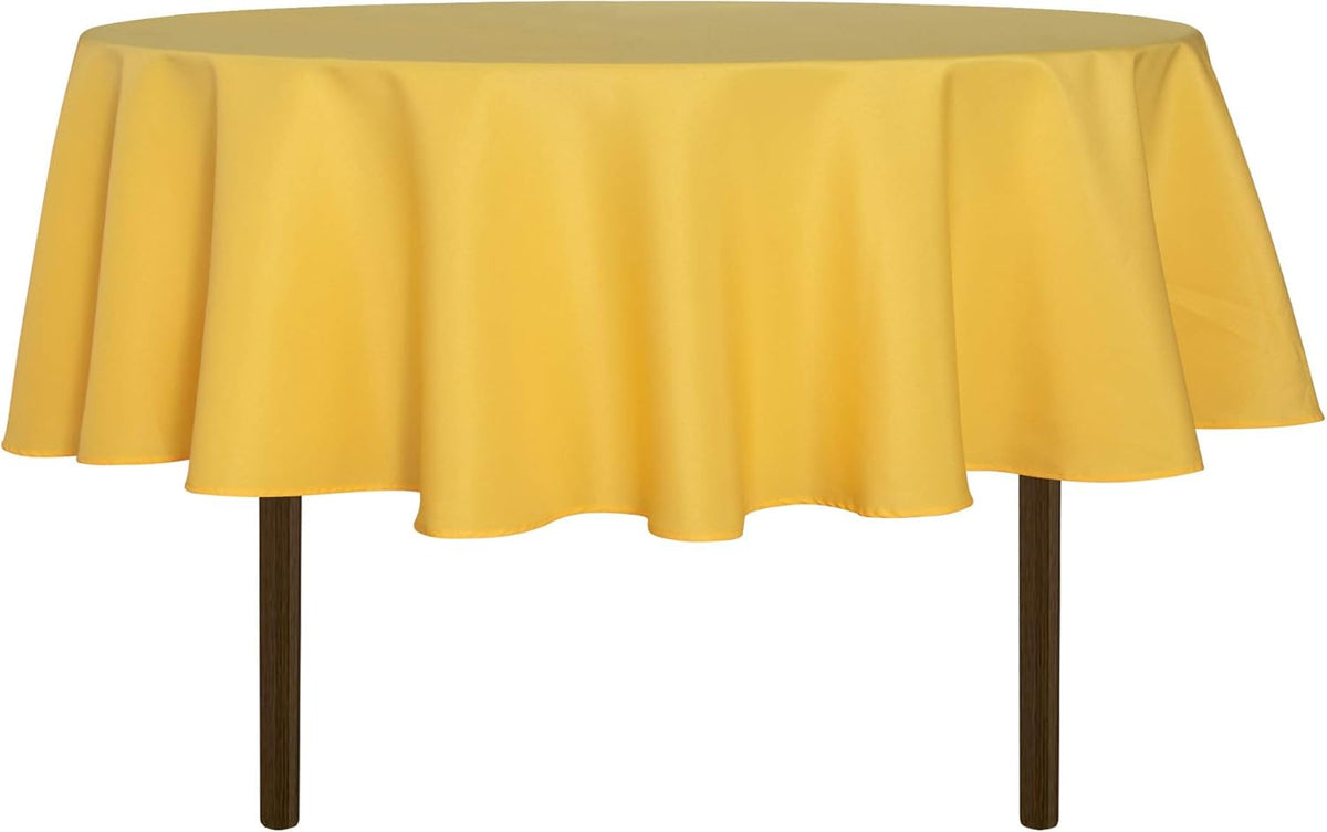 sancua Round Tablecloth - 70 Inch - Water Resistant Spill Proof Washable Polyester Table Cloth