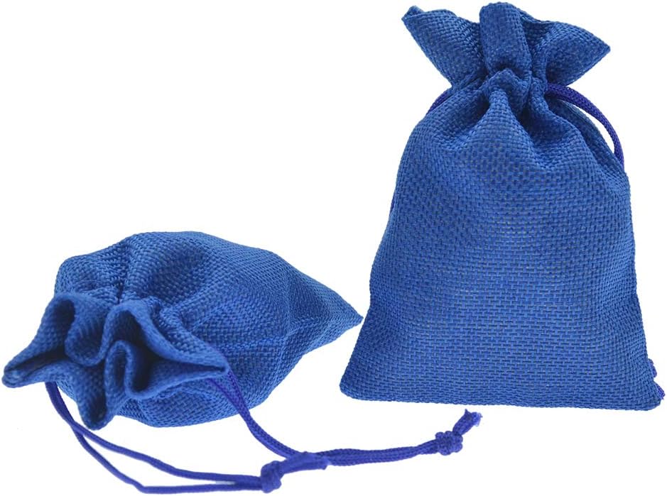 20Pcs Small Burlap Bags, Linen Drawstring Gift Bags Jewelry Pouches Sacks for Baby Shower Wedding