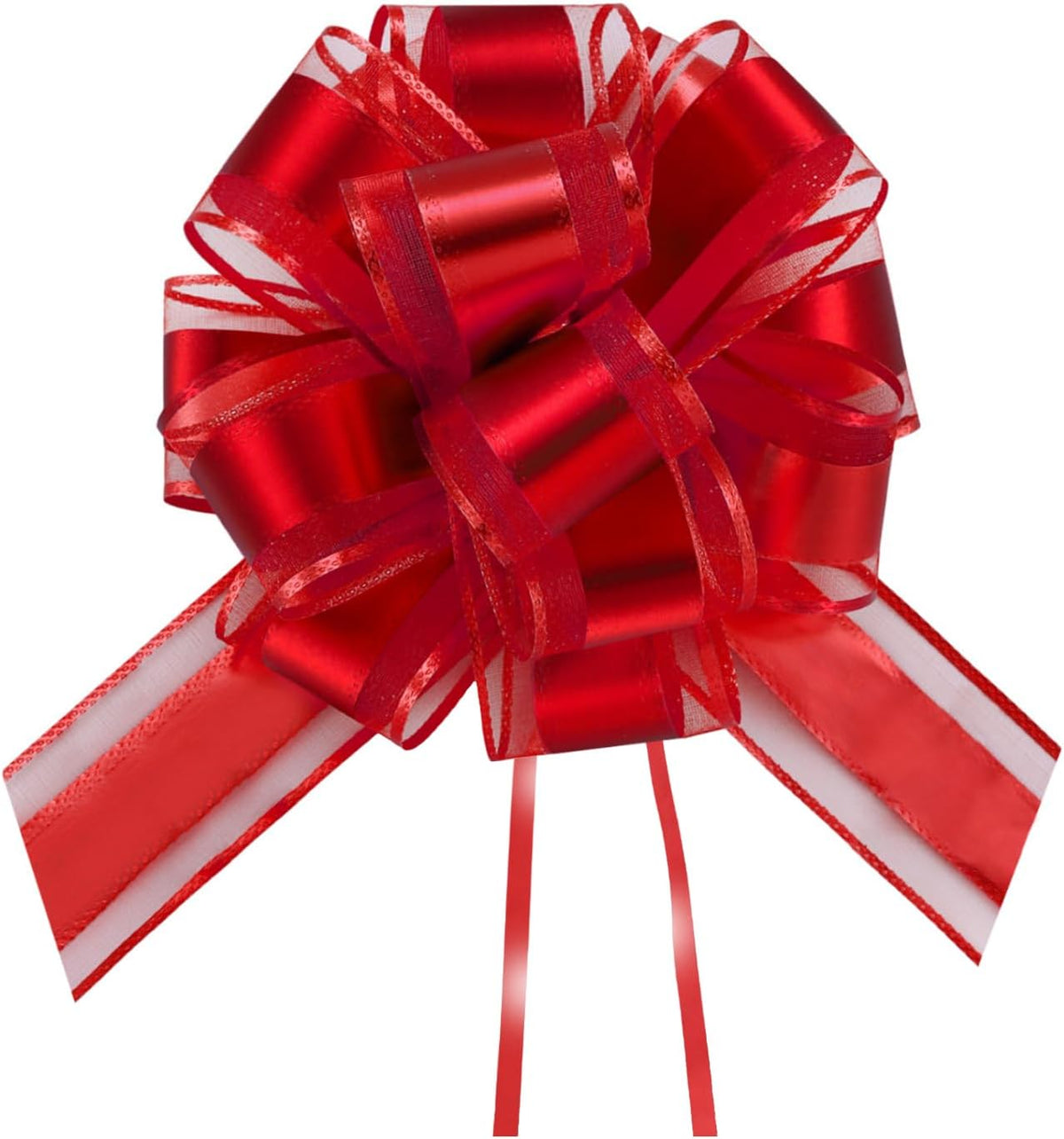 7 Pieces Large Pull Bows, 6 inche, Big Bow for Gift Wrapping, Christmas Party Birthday Gift