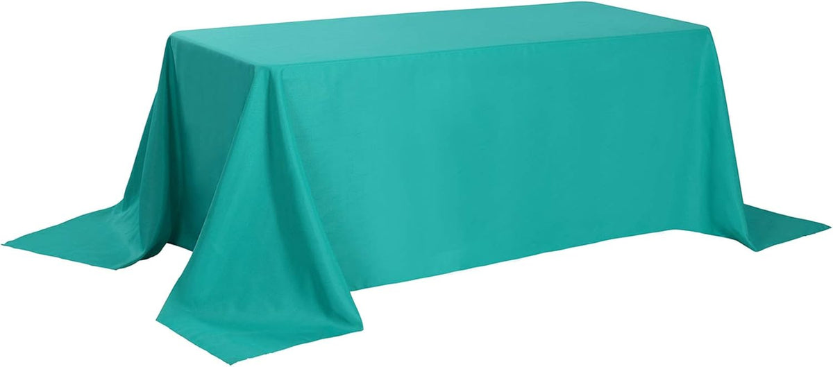 Rectangle Tablecloth 90x156 inch Washable Polyester Fabric Table Cloth for Wedding Party Dining