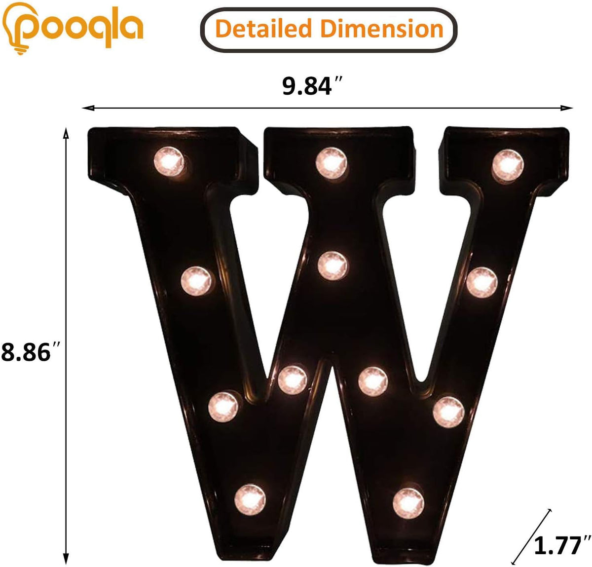 Decorative LED Illuminated Letter Marquee Sign - Alphabet Marquee Letters with Lights For Wedding