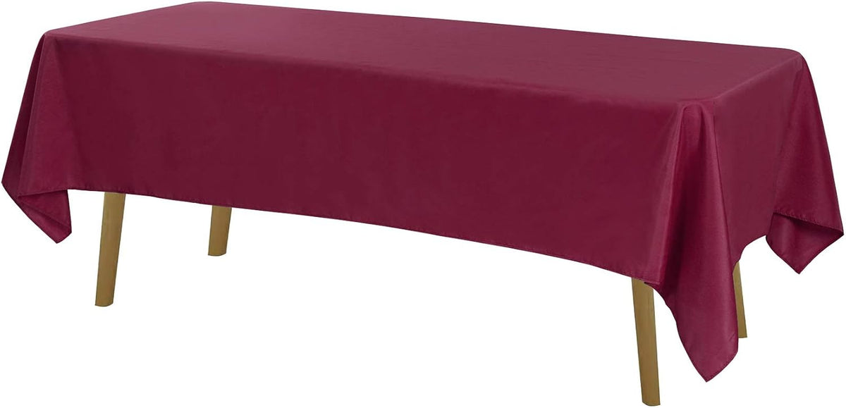 Rectangle Tablecloth 60x120 inch Washable Polyester Fabric Table Cloth for Wedding Party Dining