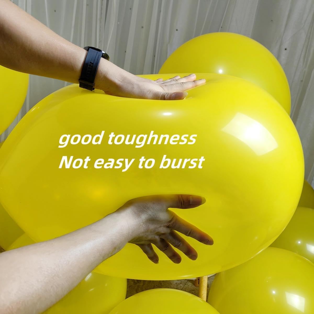 90 Pack Yellow Balloons 18 inch Yellow Latex Big Balloons for Party Decorations and Events