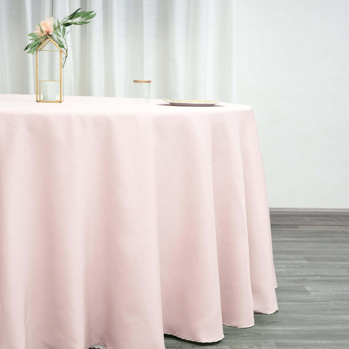 Efavormart Round Tablecloth, 120 Inch Stain & Wrinkle Resistant Washable Table Cloth, Decorative