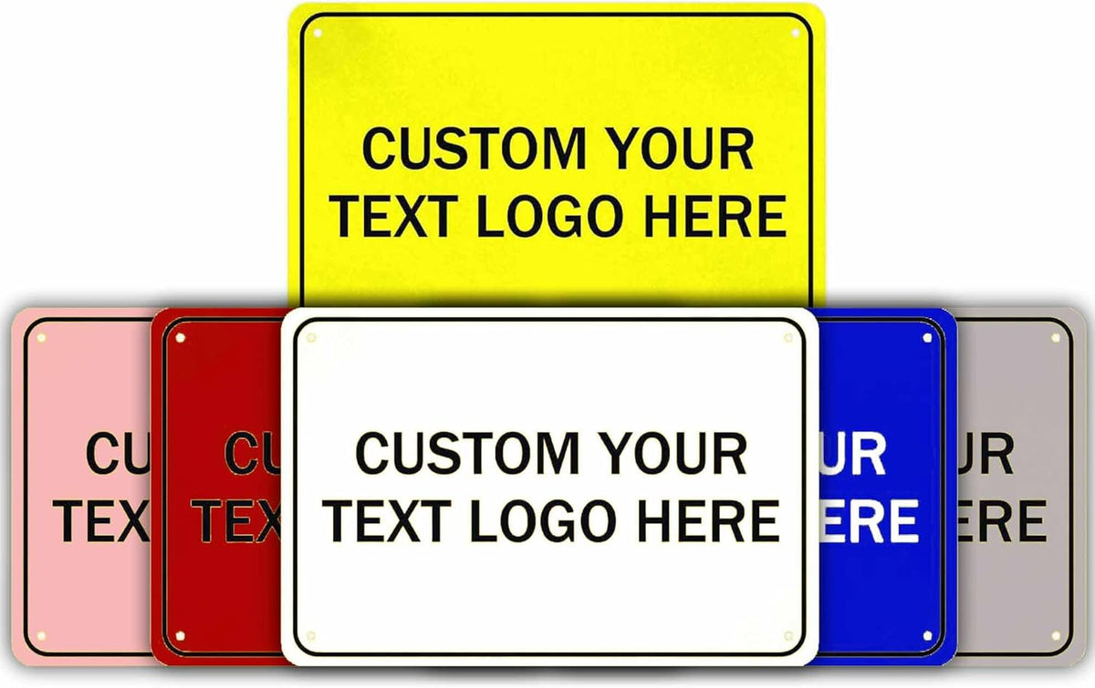 Custom Metal Signs, Personalize for Office, Home, Delivery - Your Image, Text, Photo, Pets, Kids