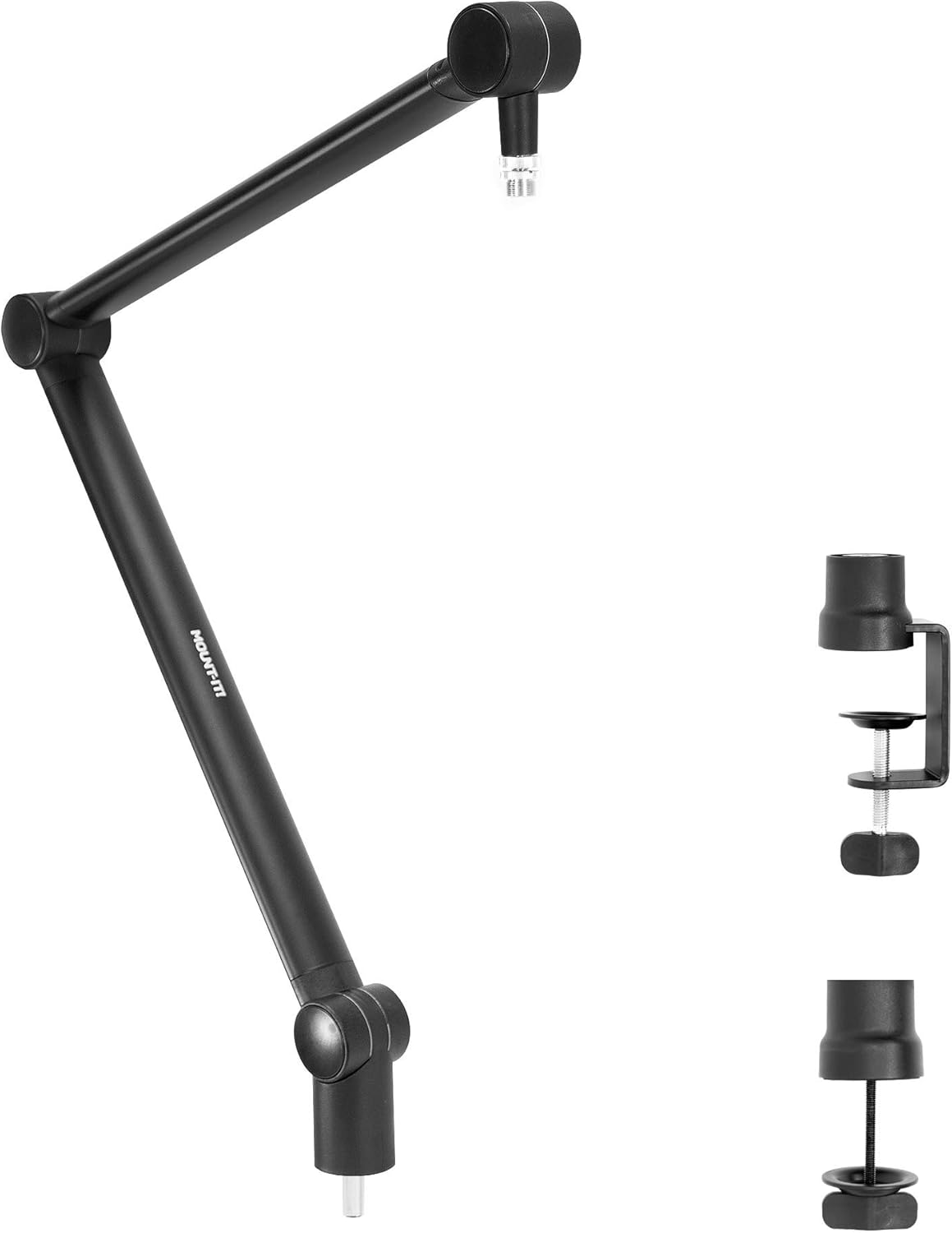 MOUNT-IT! Adjustable Microphone Boom Arm [3/8?™â€?to 5/8?™â€?Screw Adapter] Suspension Scissor Mic