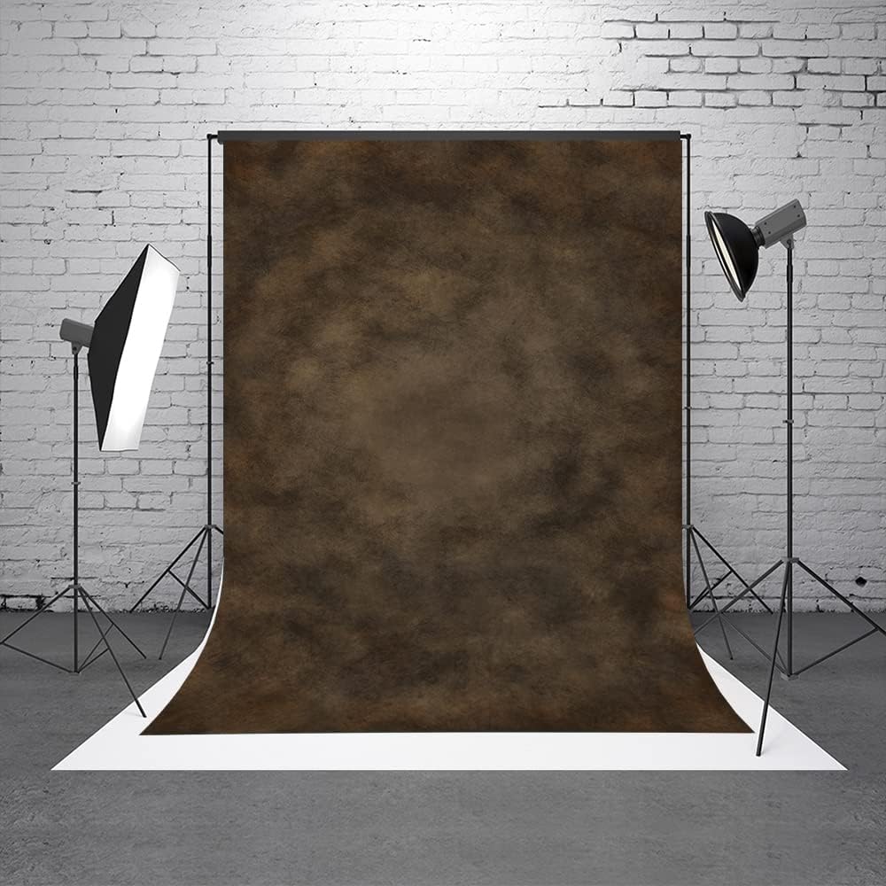 8x10ft Dark Brown Mottled Texture Photography Backdrop for Portrait Photo Studio Prop Abstract
