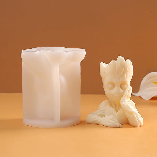 Silicone Groot Tree Man Mold - Animal Silicone Resin Casting Molds for Candle & Resin & Soap Craft