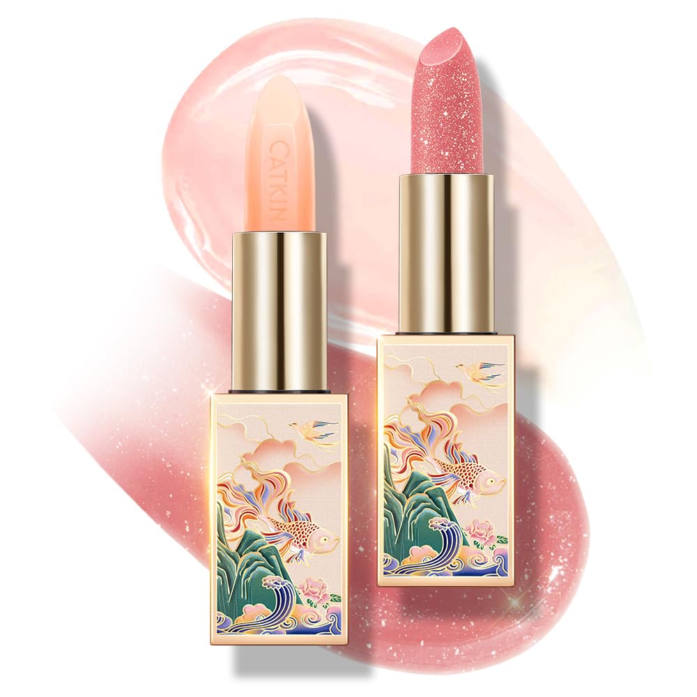 CATKIN Lip Balm Color Tinted Lipstick Ultra Hydrating Lip Deep Moistrurize Lip Care with Vitamin E