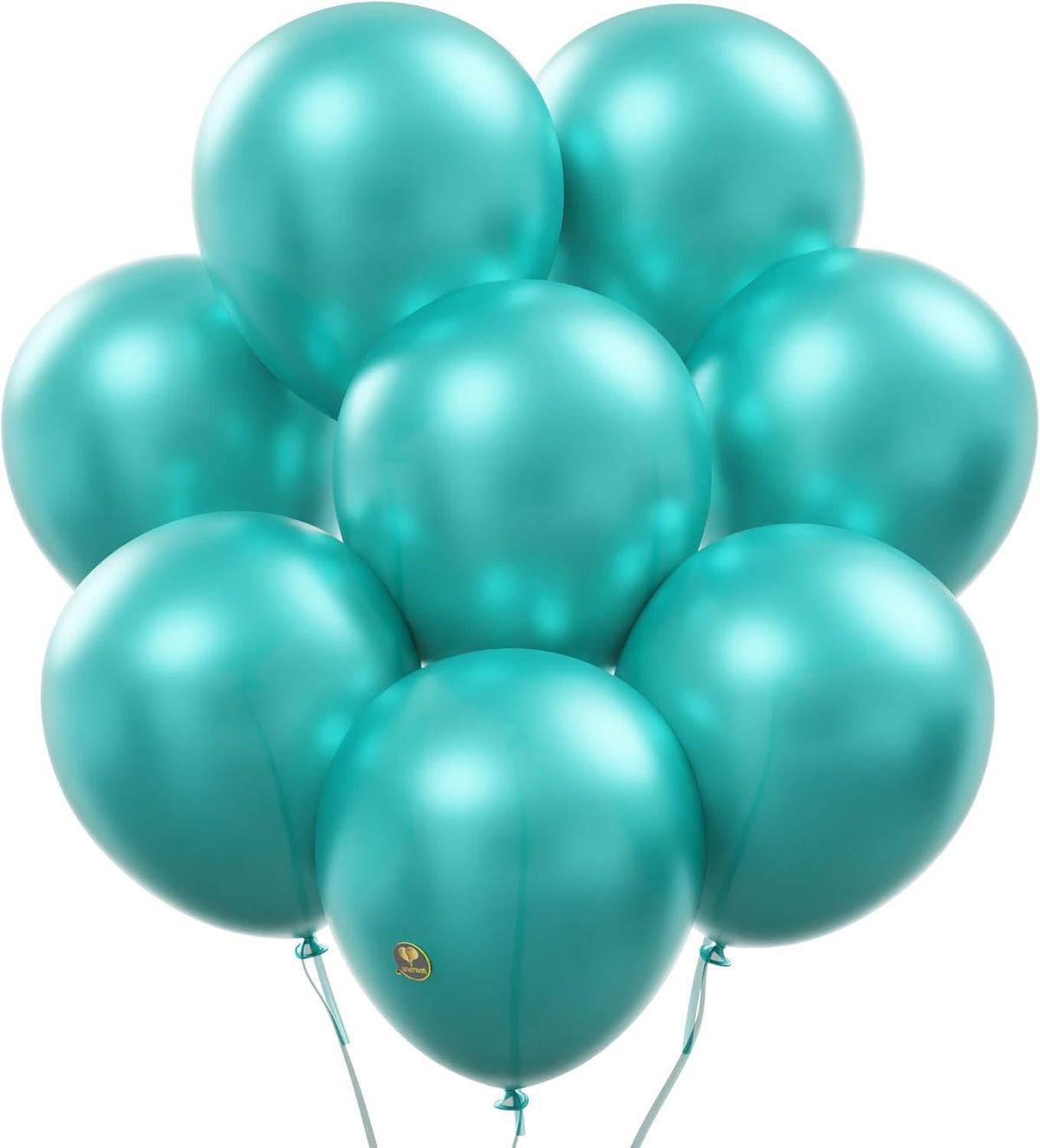 AFTERLOON® Biodegradable Balloons 24 pcs Pearlized Turquoise Blue (Tiffany) 10 Inch, Pearlescent