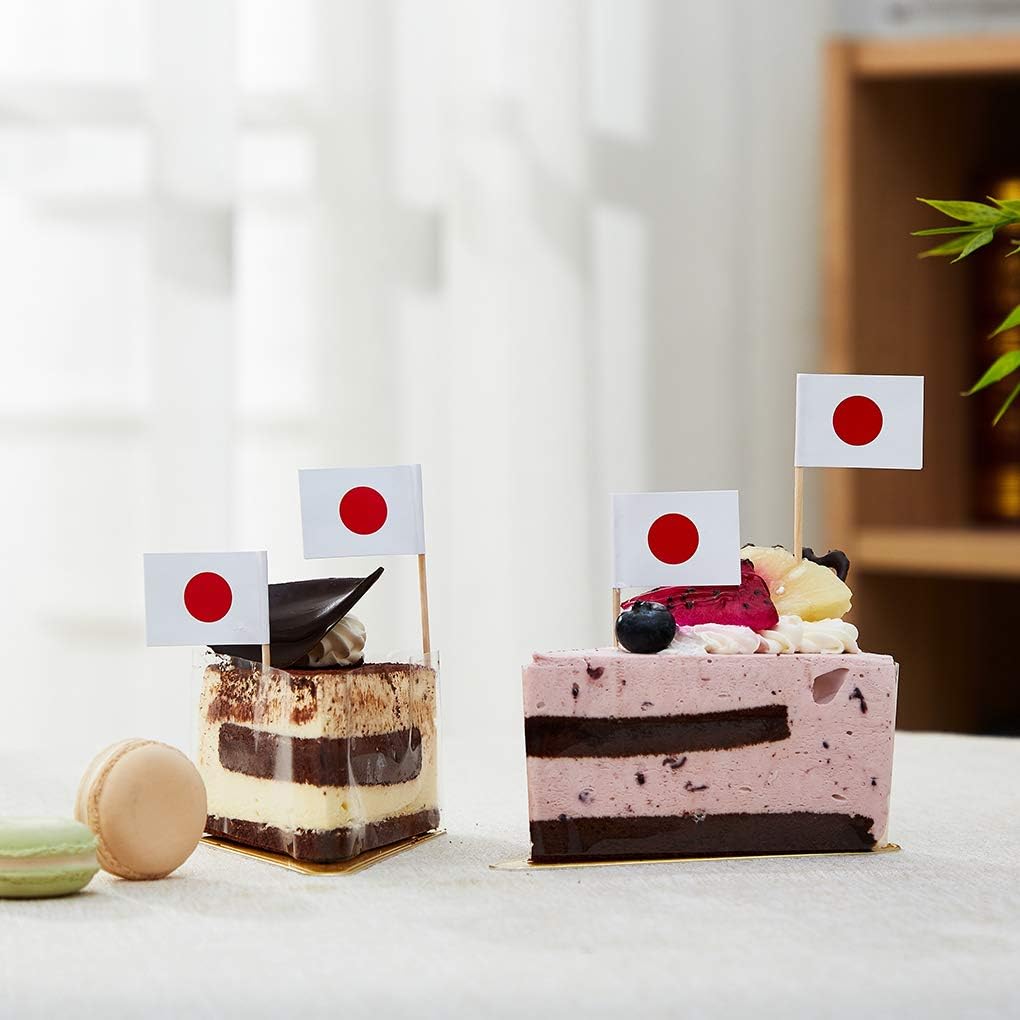 Japan Flag Japanese Flag, Small Mini Japan Toothpick Flags for Food, Cupcakes, Cocktails