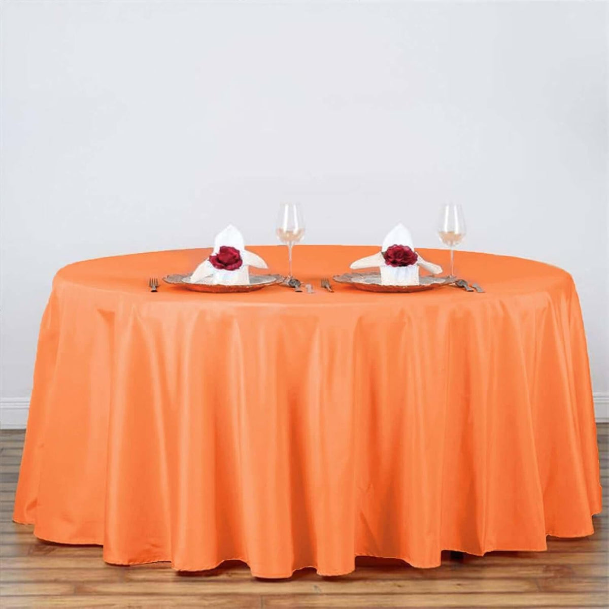 Efavormart Round Tablecloth, 120 Inch Stain & Wrinkle Resistant Washable Table Cloth, Decorative