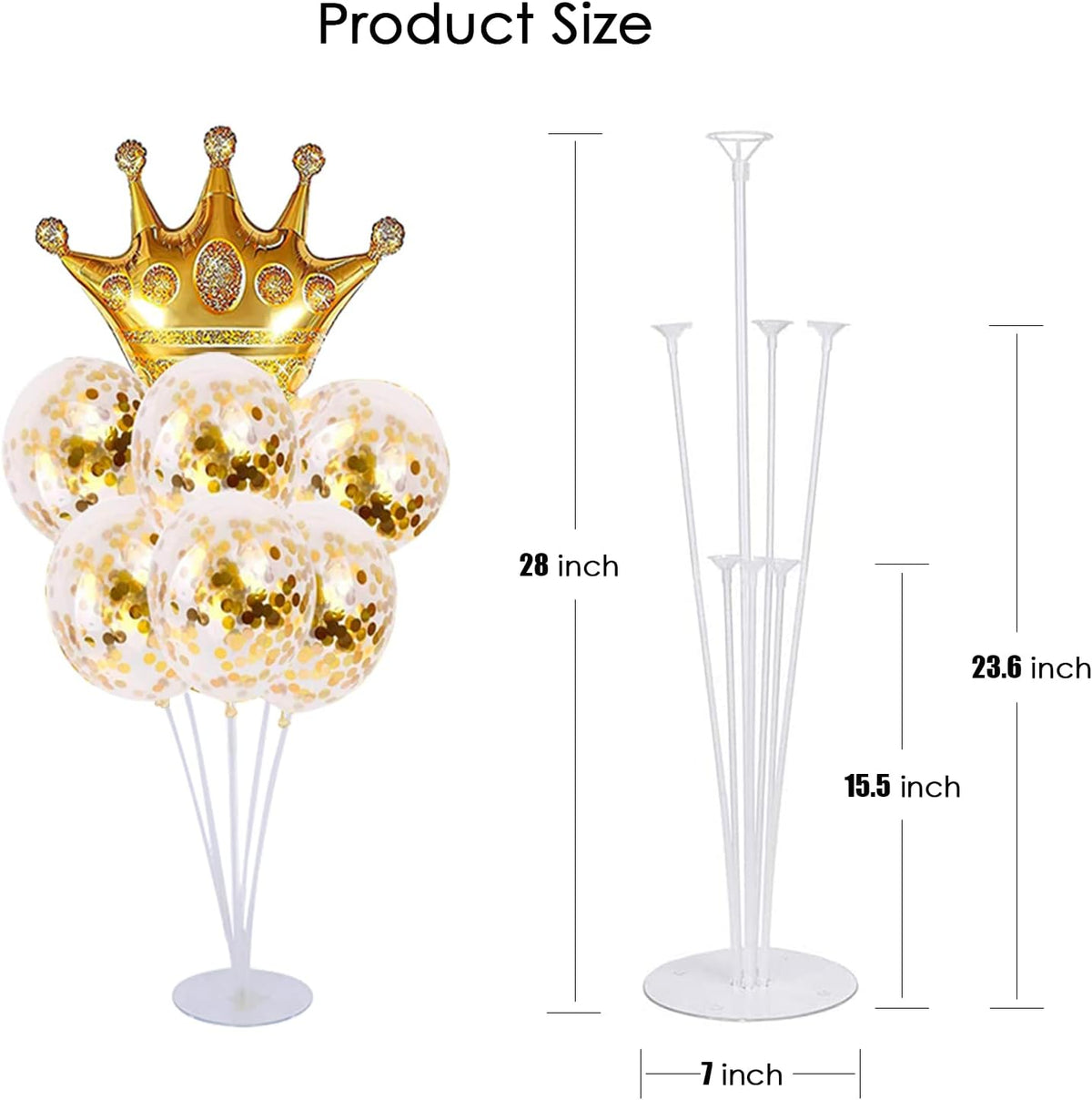 10 Sets of Balloon Stands for Table Balloon Stand Allowing Balloons To Float Without Helium Tank