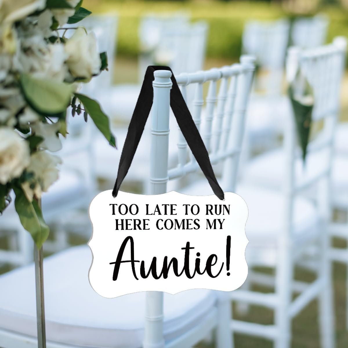 Acrylic Wedding Sign, Ring Bearer Sign, Rustic Wedding Decor Signs, Acrylic Wall Art With Ribbon
