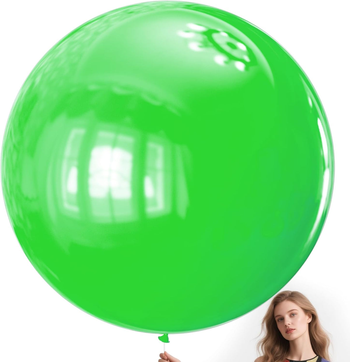 KAWKALSH Lime Green Balloons 9pcs 36 Inch Extra Large Big Jumbo Giant Neon Yellowish Light Green