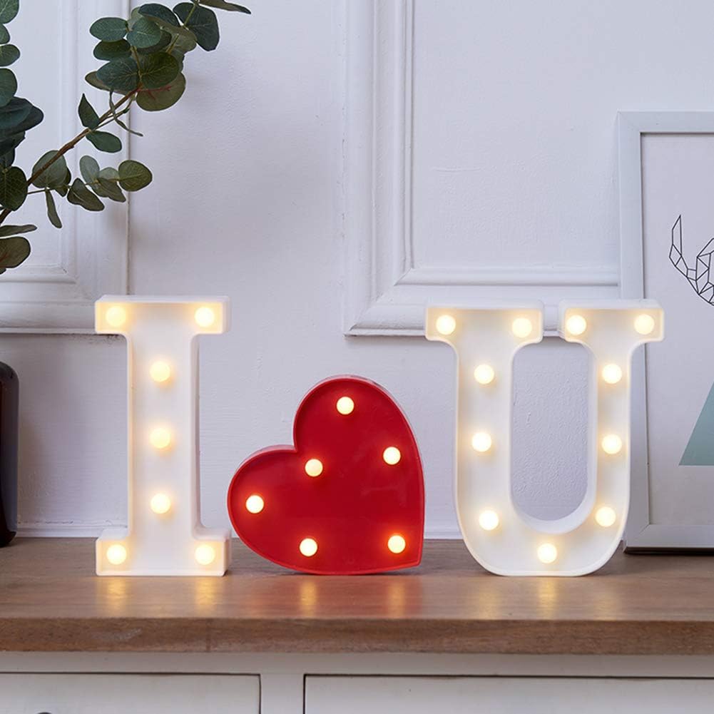 MUMUXI Marquee Light Up Letters | Large Light Up Numbers | Battery Powered and Bright with Every