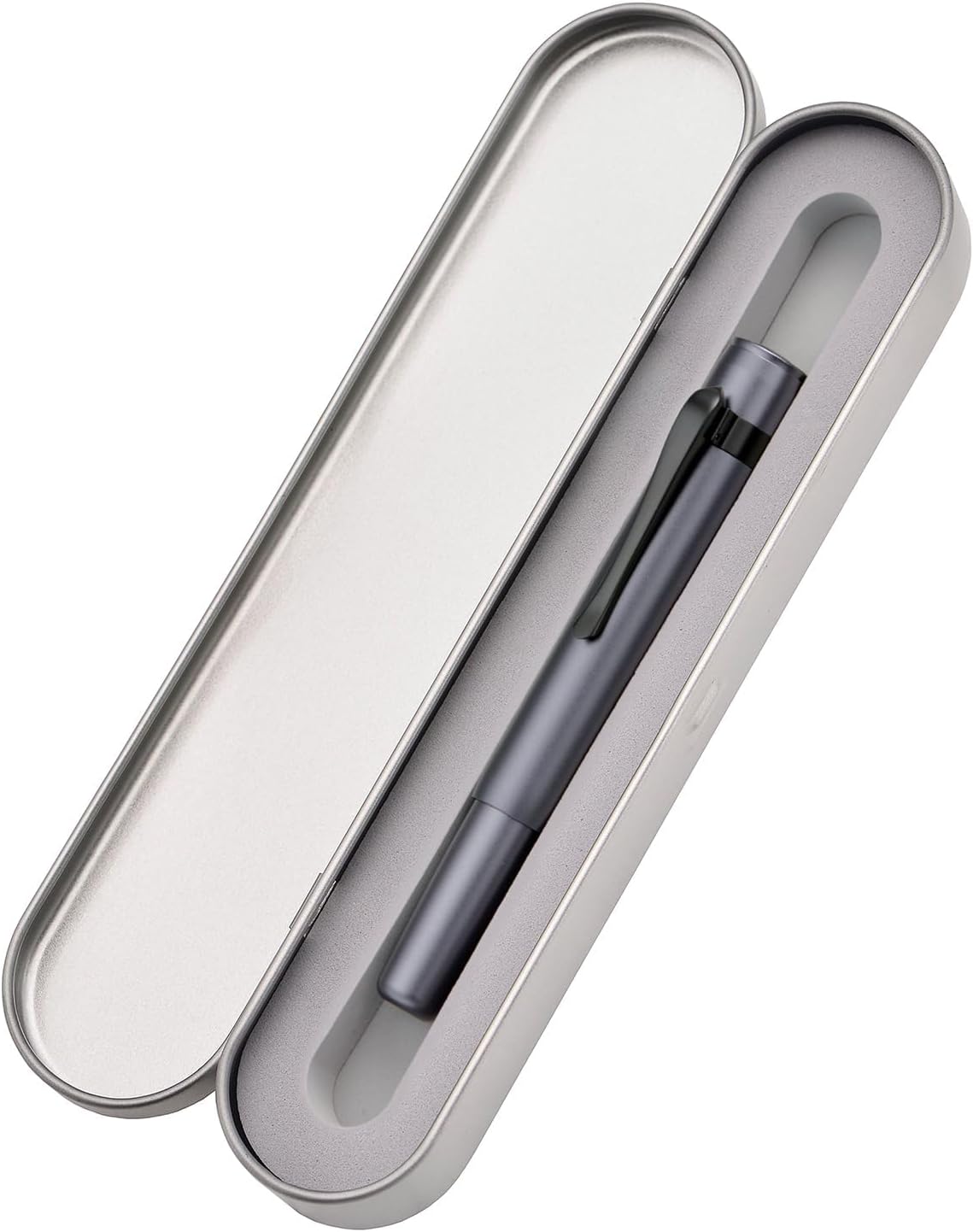 Hongdian M2 Black Forest Mini Fountain Pen, Bent Nib & Sleek Shape Aluminium Short Pocket Travel