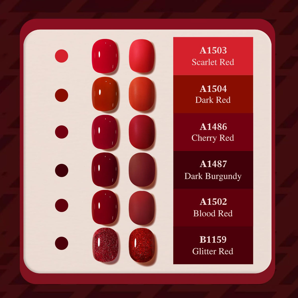 Double Rhythm 6 Pcs 15 ML Gel Polish Set Same Color Same Bottle Soak Off Gel Polish Kit Nail Art